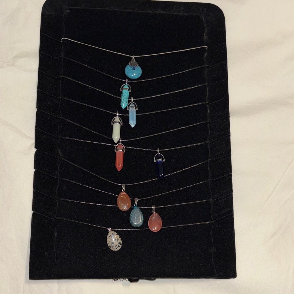 Handmade Turquoise and Multicolor Gemstone Pendant Necklace - Women Jewelry